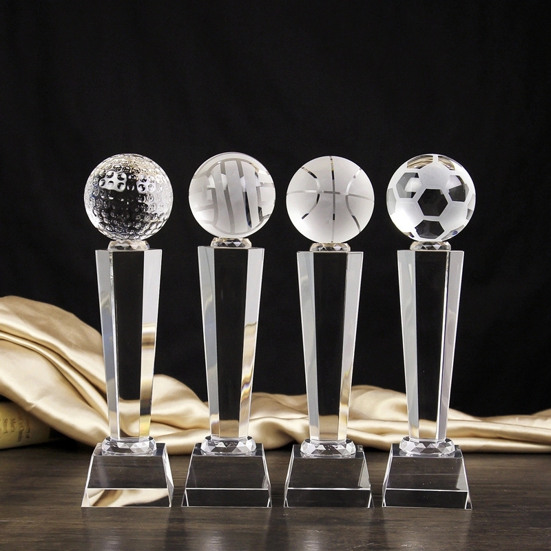 Sports Event Crystal Glass trophies 2
