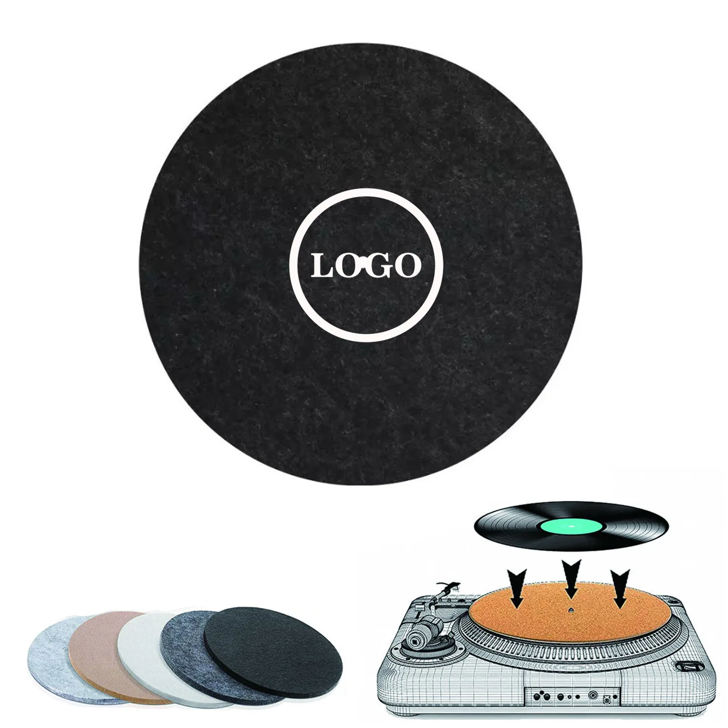 3Mm Thick Felt Turntable Mat 4