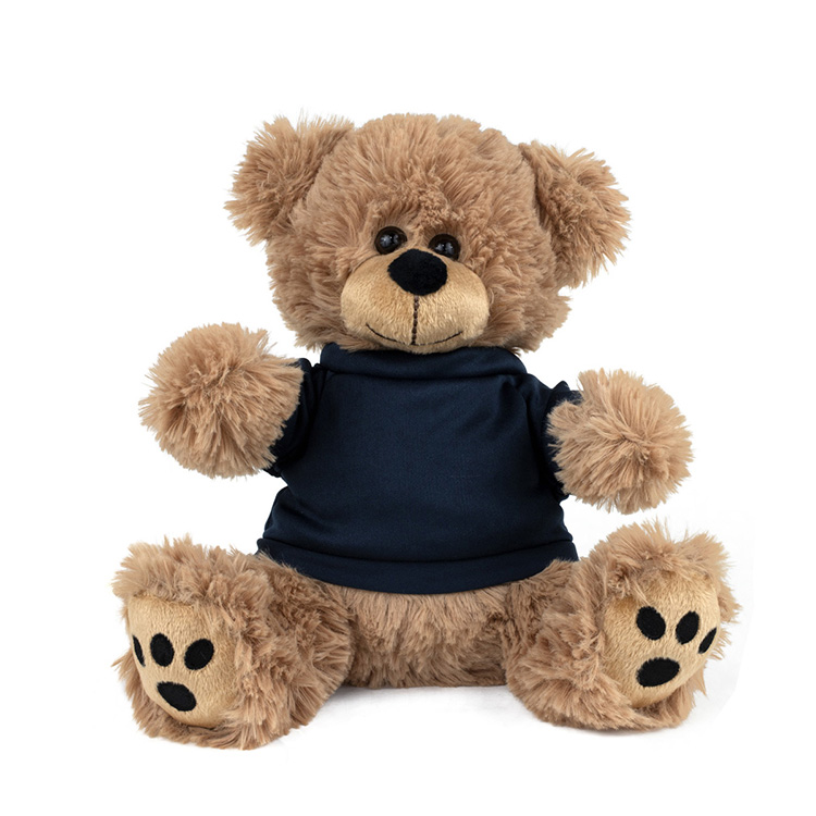 "FRED E. BEAR" LARGE 8" Plush Teddy Bear With Choice of T-Shirt Color 10