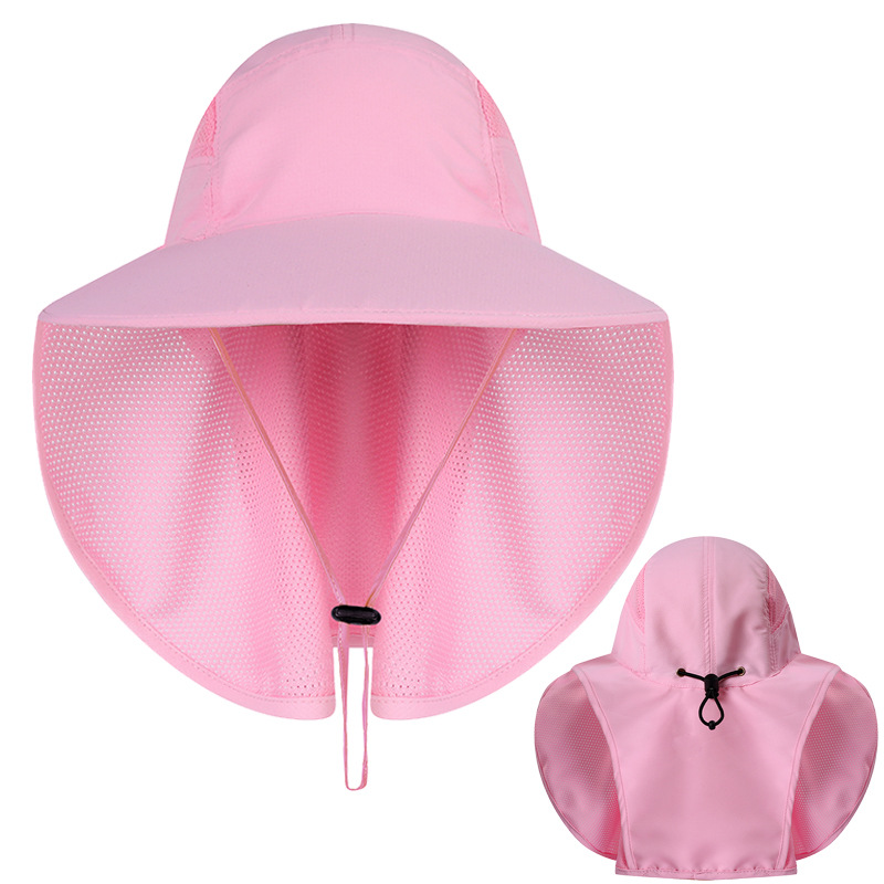 12 " UV Sun Booney Hat With Neck Flap 2