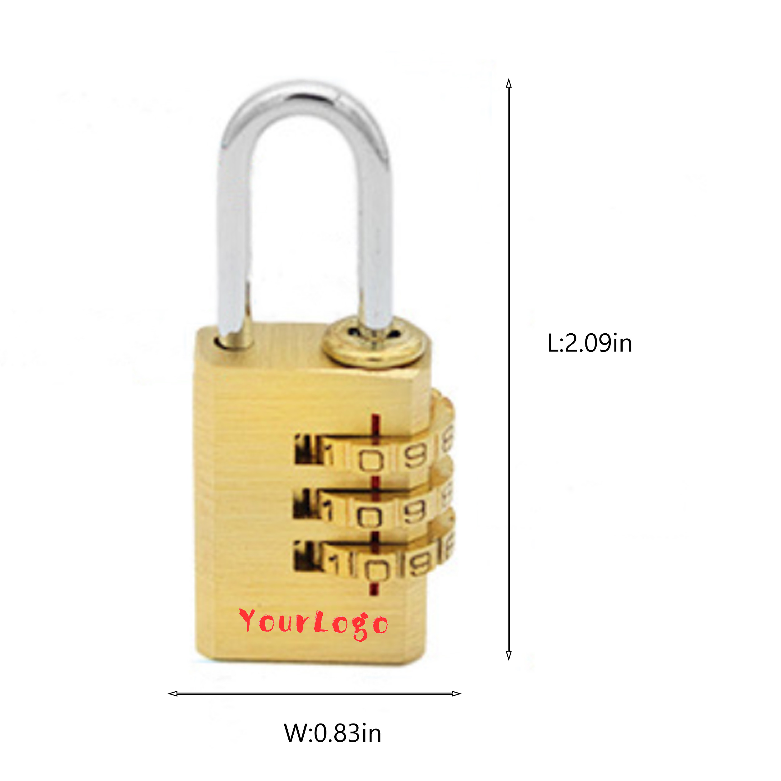 Combination Lock Made Of Pure Copper 2