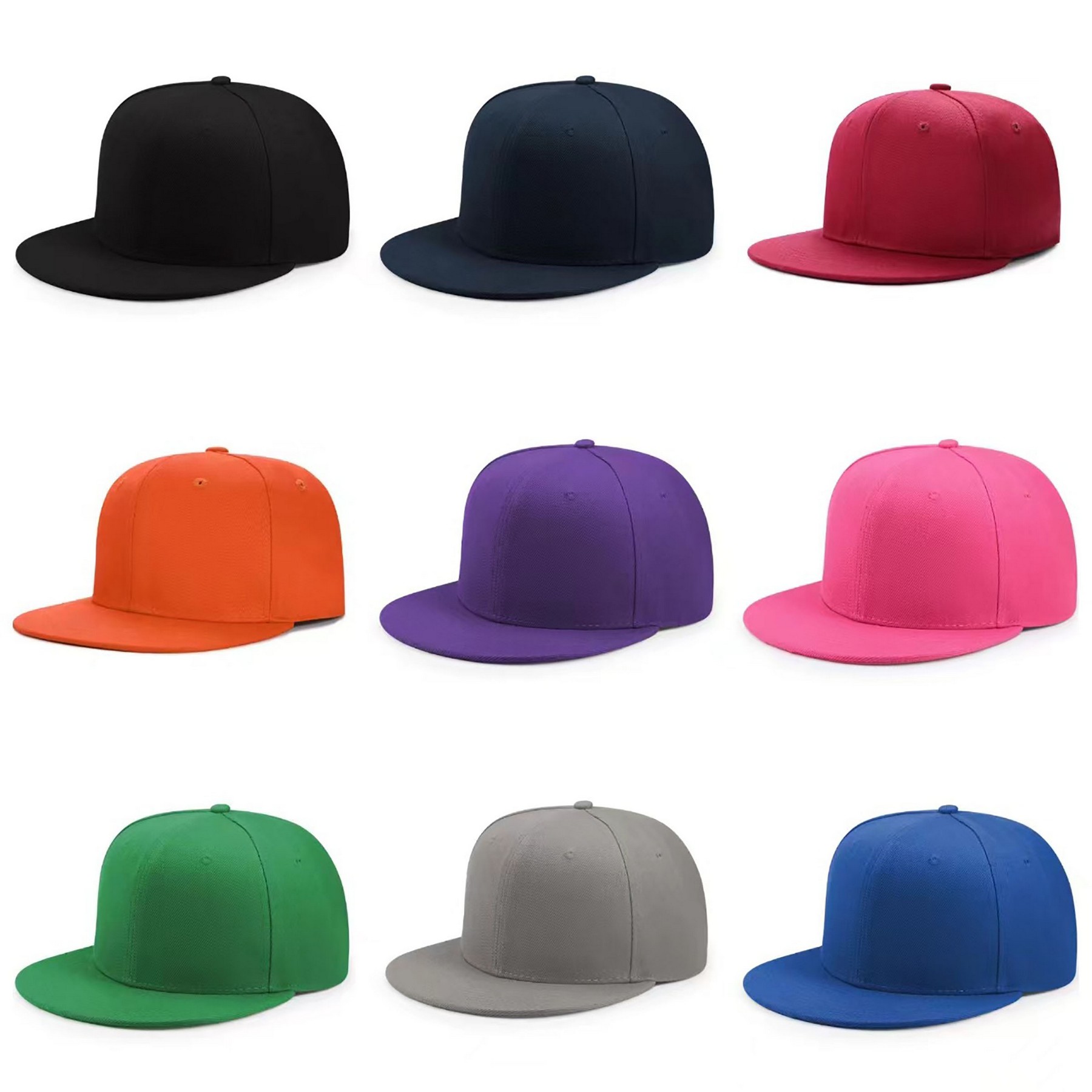 Flat Brim Hip Hop Hat Baseball Cap 20