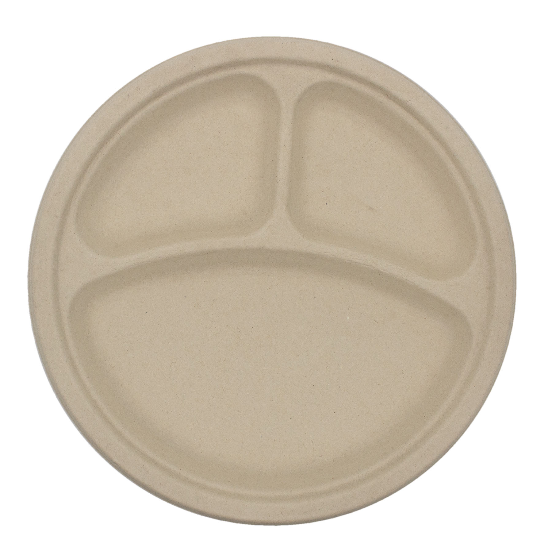 10" Eco-Friendly Compartment Paper Plate - High Line 2