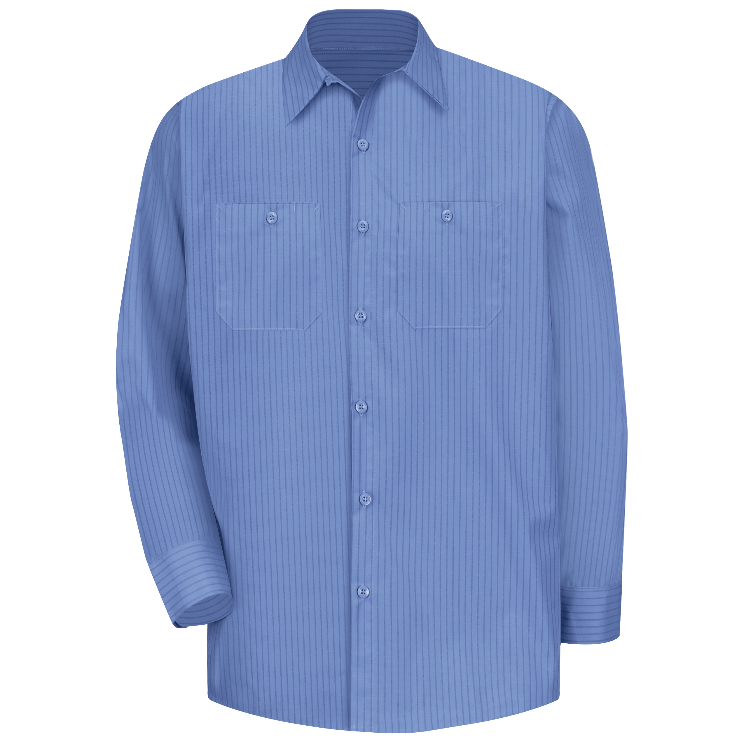 Red Kap® Men's Long Sleeve Industrial Stripe Work Shirt 2