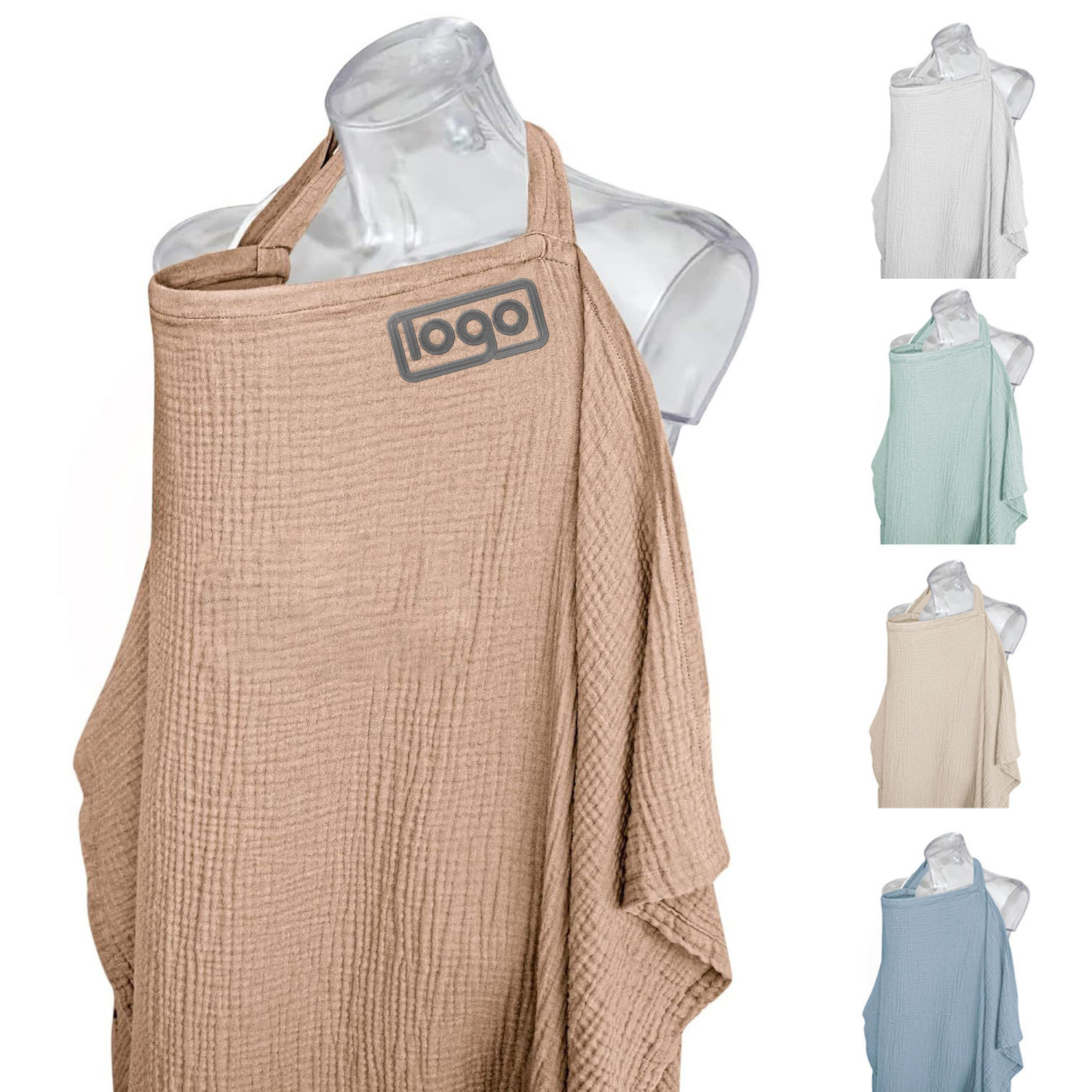 Adjustable Breathable Cotton Nursing Cover 3