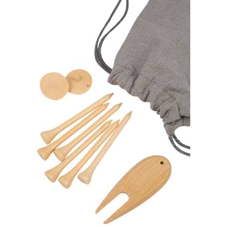 Bamboo Golf Tee Set with Recycled Pouch 36