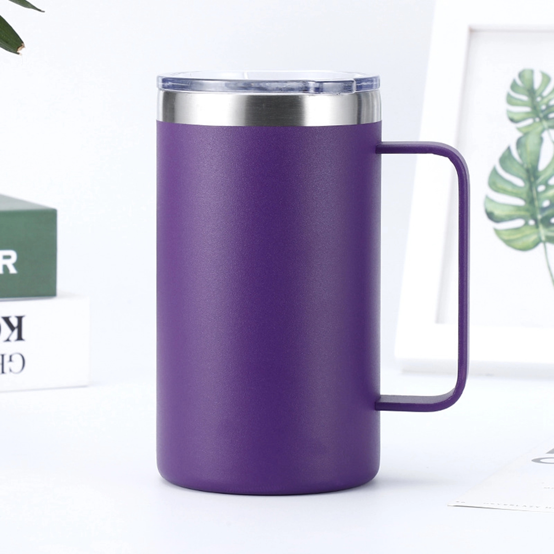 20 Oz. Stainless Steel Insulated Tumbler Mug with Handle 3