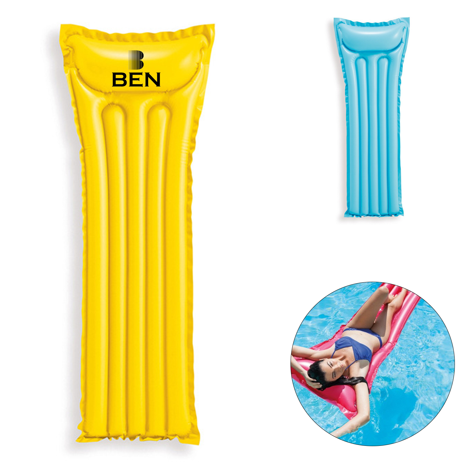 Glow-in-the-Dark Inflatable Float Mat 3