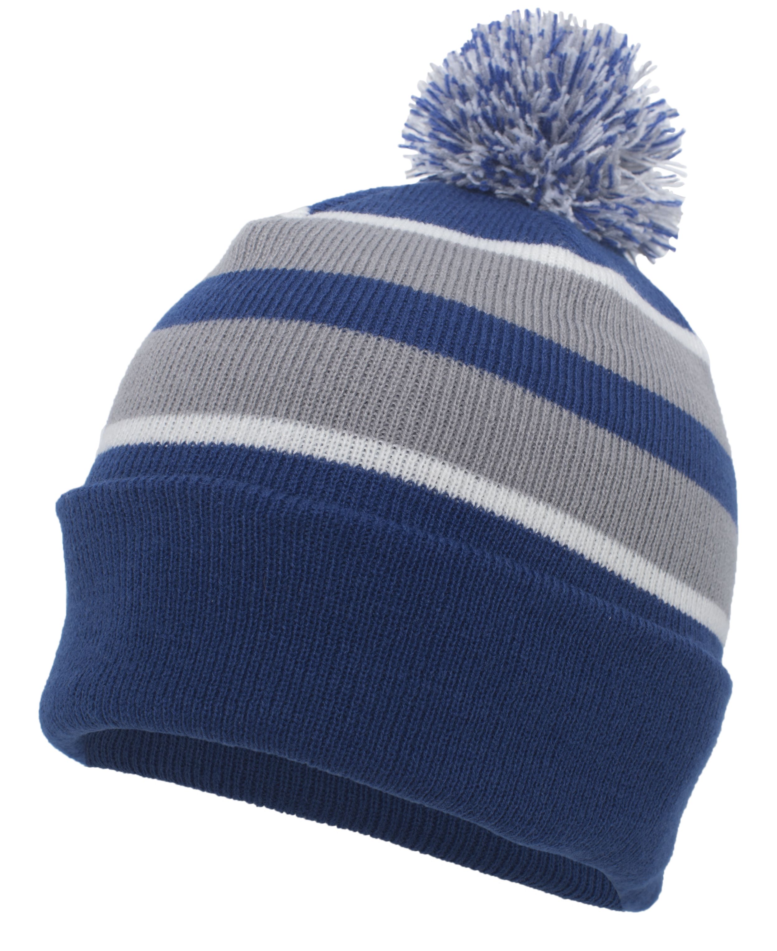 Knit Fold Over Pom-Pom Beanie 42