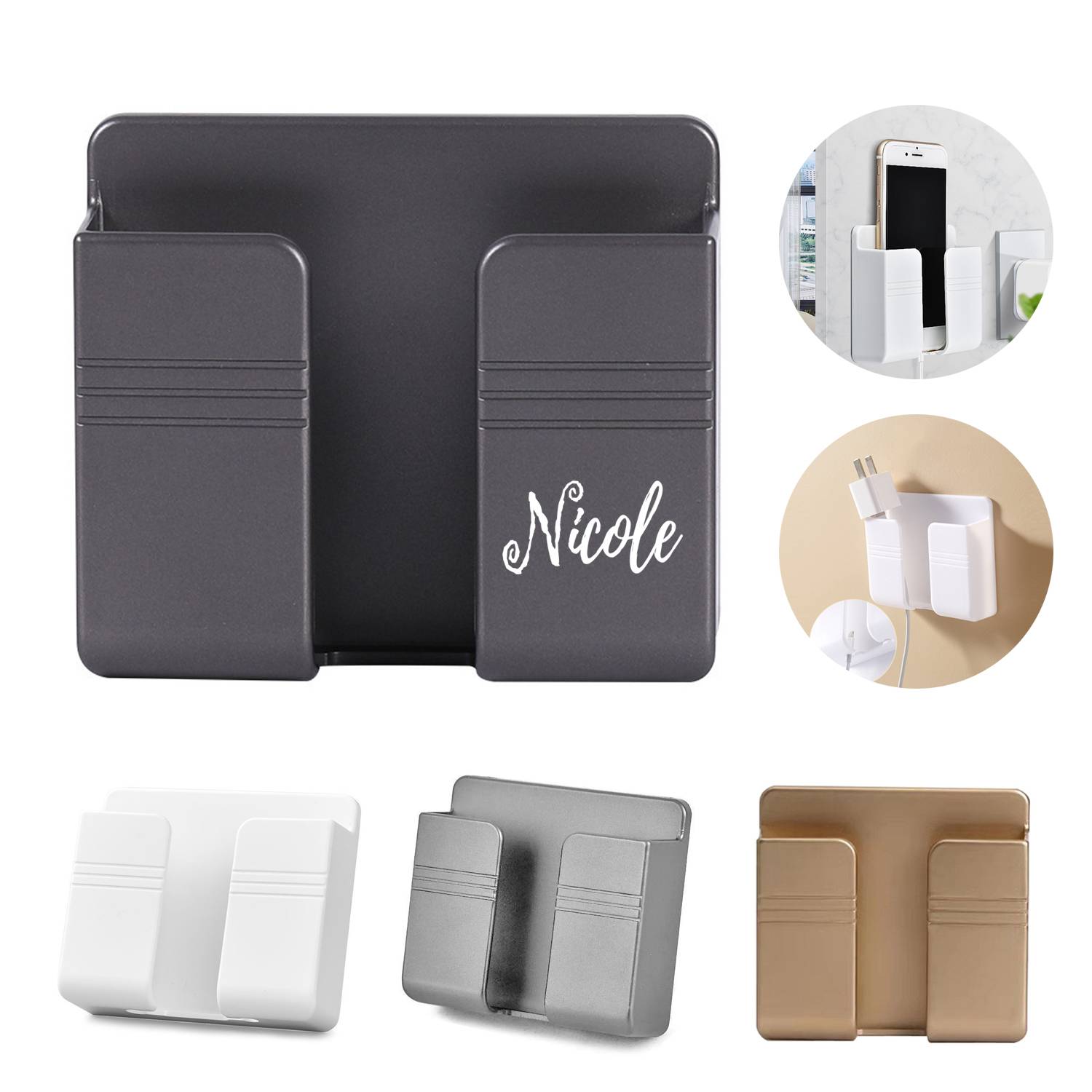 Wall Mounted Adhesive Phone Holder 1