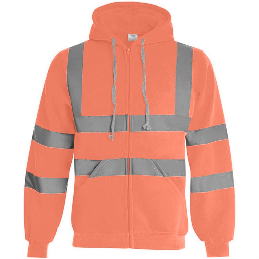 VISIPRO Reflective Safety Full-Zip Hoodie with Bands & Brace 5