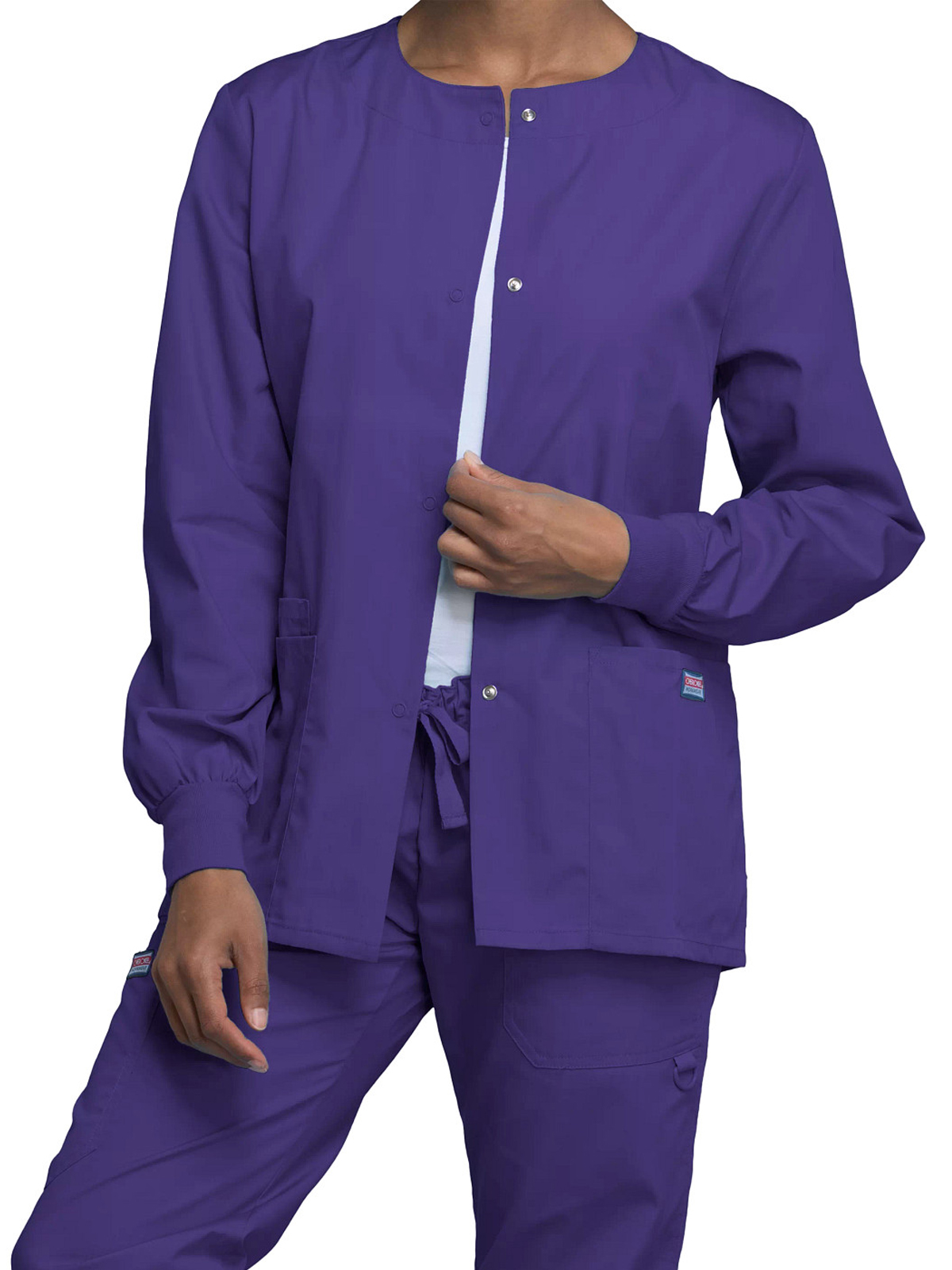 Cherokee - Workwear Originals - Women's 3-Pocket Snap Front Jacket 74