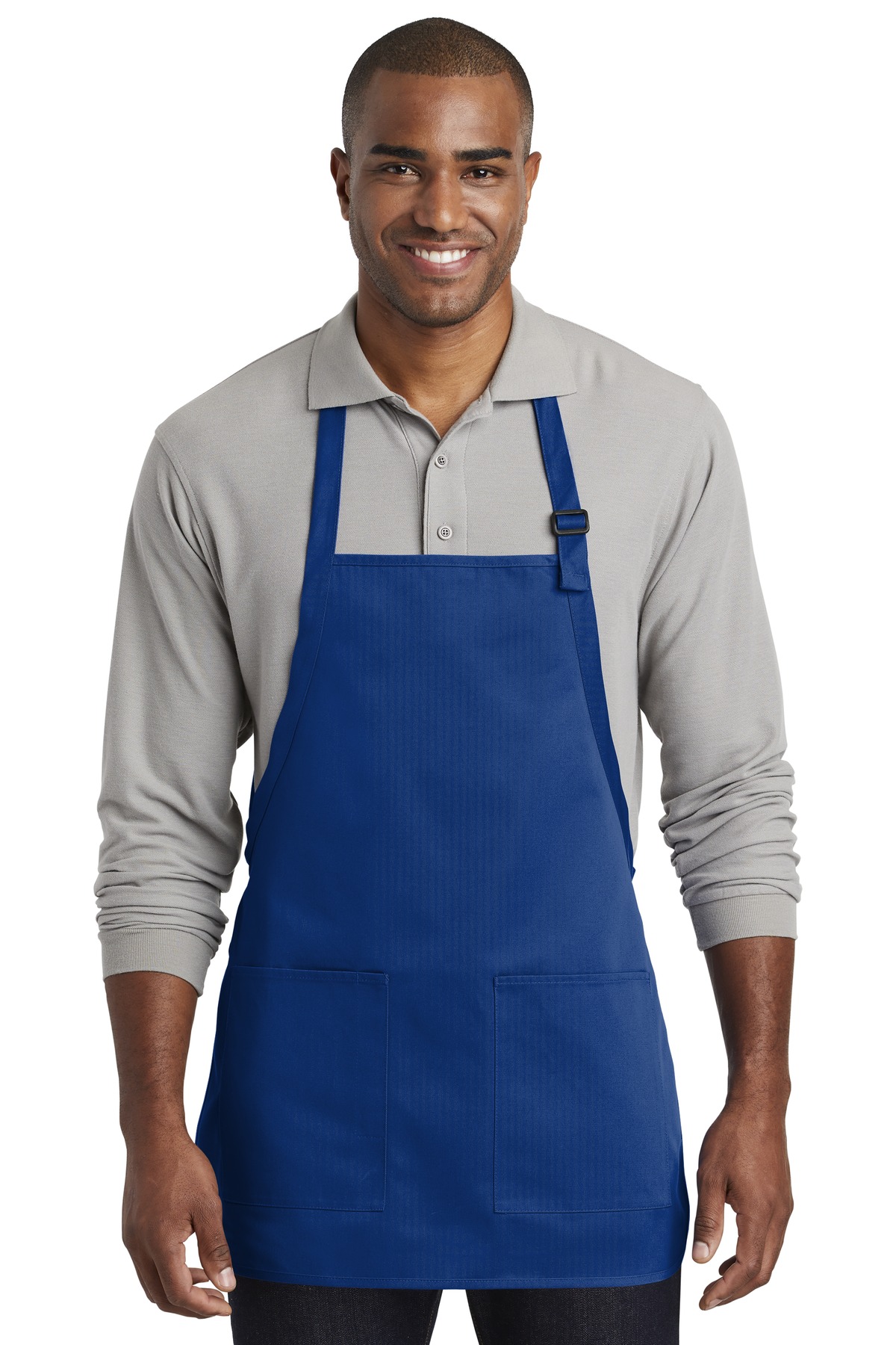 Port Authority Medium-Length Two-Pocket Bib Apron. A601 25