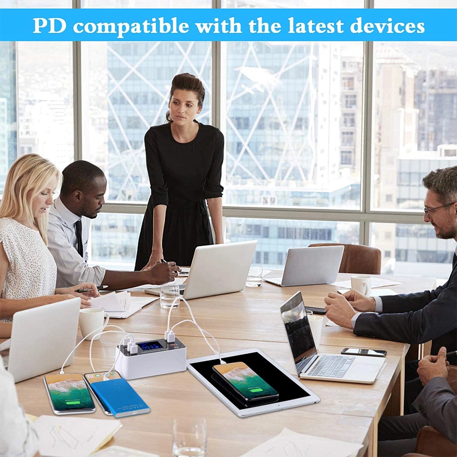 Multi Usb 8-Port Smart Fast Desktop Hub 3