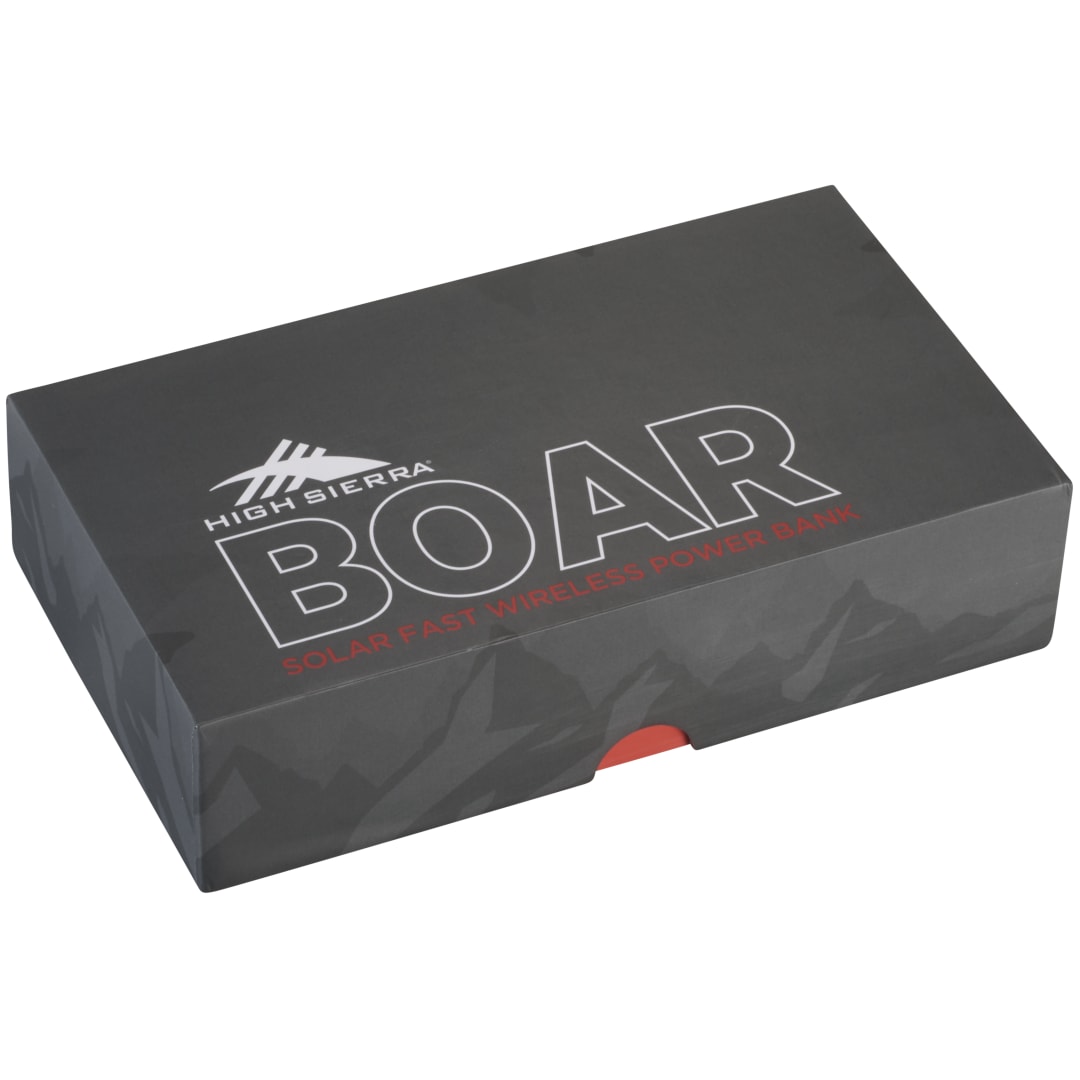 High Sierra® IPX 5 Solar Fast Wireless Power Bank 67