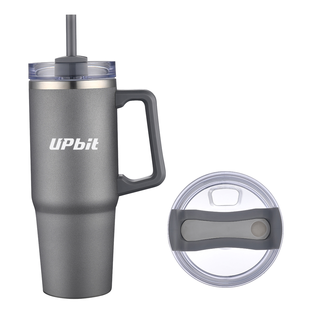 ArticFire 30oz Double-Wall Stainless Steel Tumbler with Handle and Straw 12