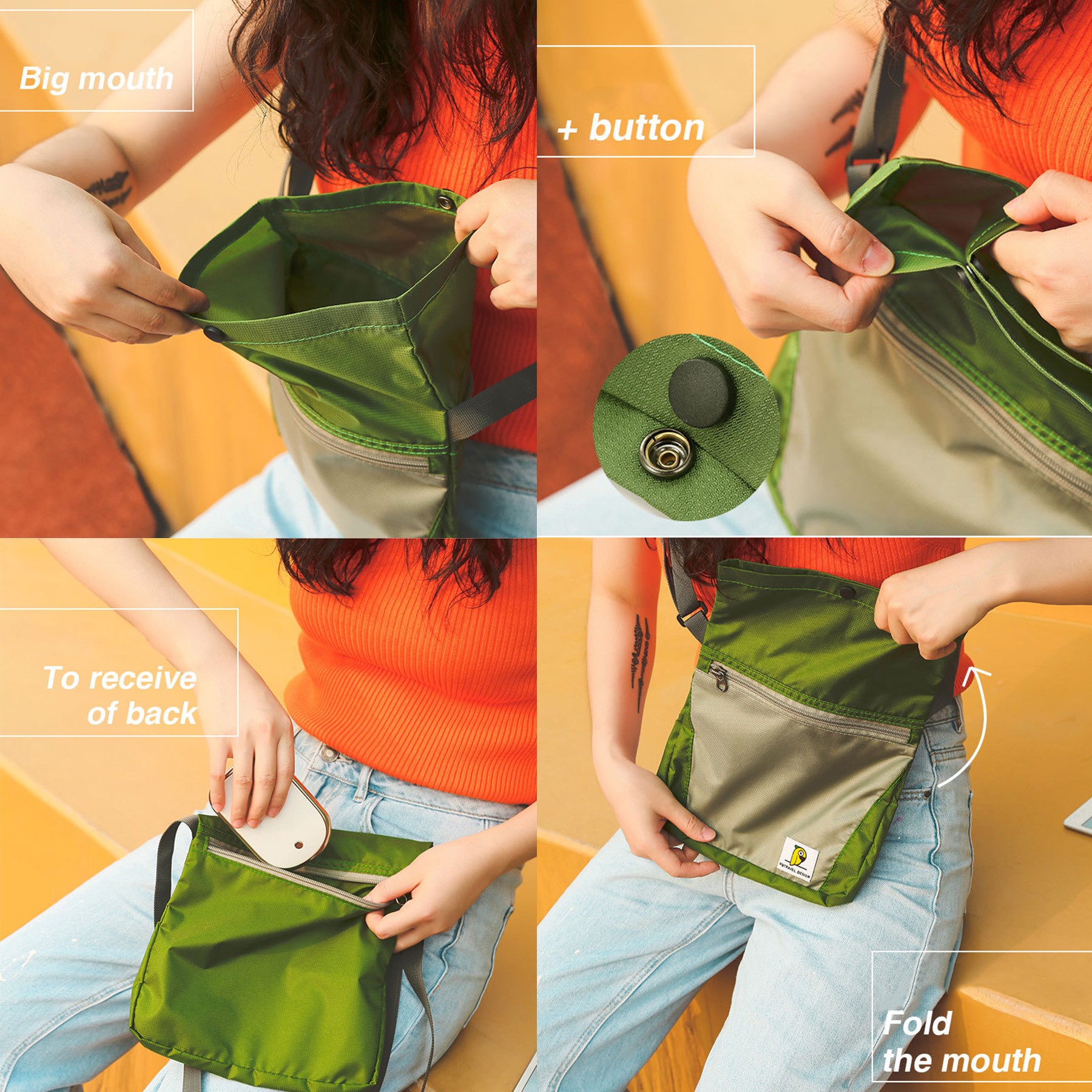 Flip Slim Travel Outdoor Sports Fashion Youth Crossbody Bag 3