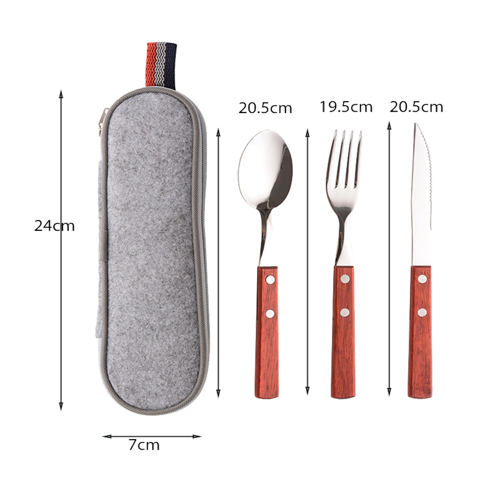 Stainless Steel Travel Utensils With Case 2