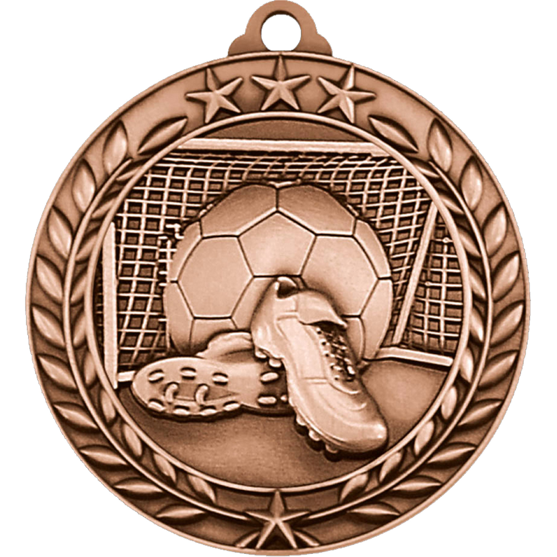 Stock Small Academic & Sports Laurel Medals: Soccer 2