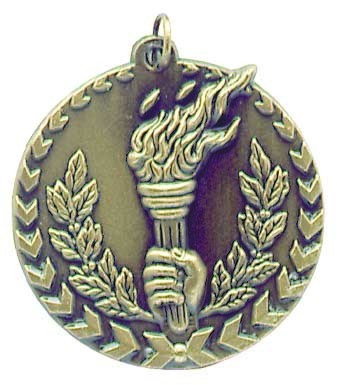 Torch Millennium Medal, 1 3/4" 2