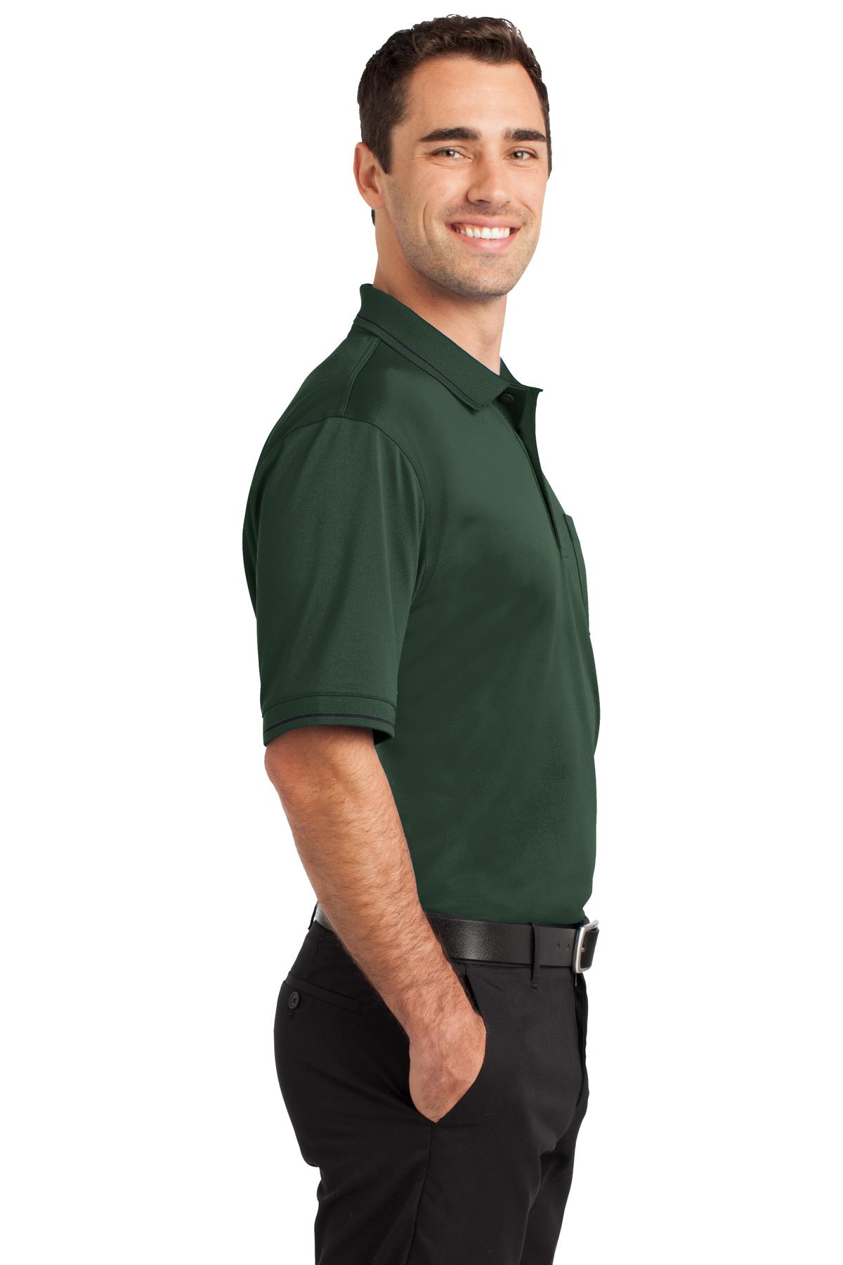 CornerStone Select Snag-Proof Tipped Pocket Polo. CS415 15