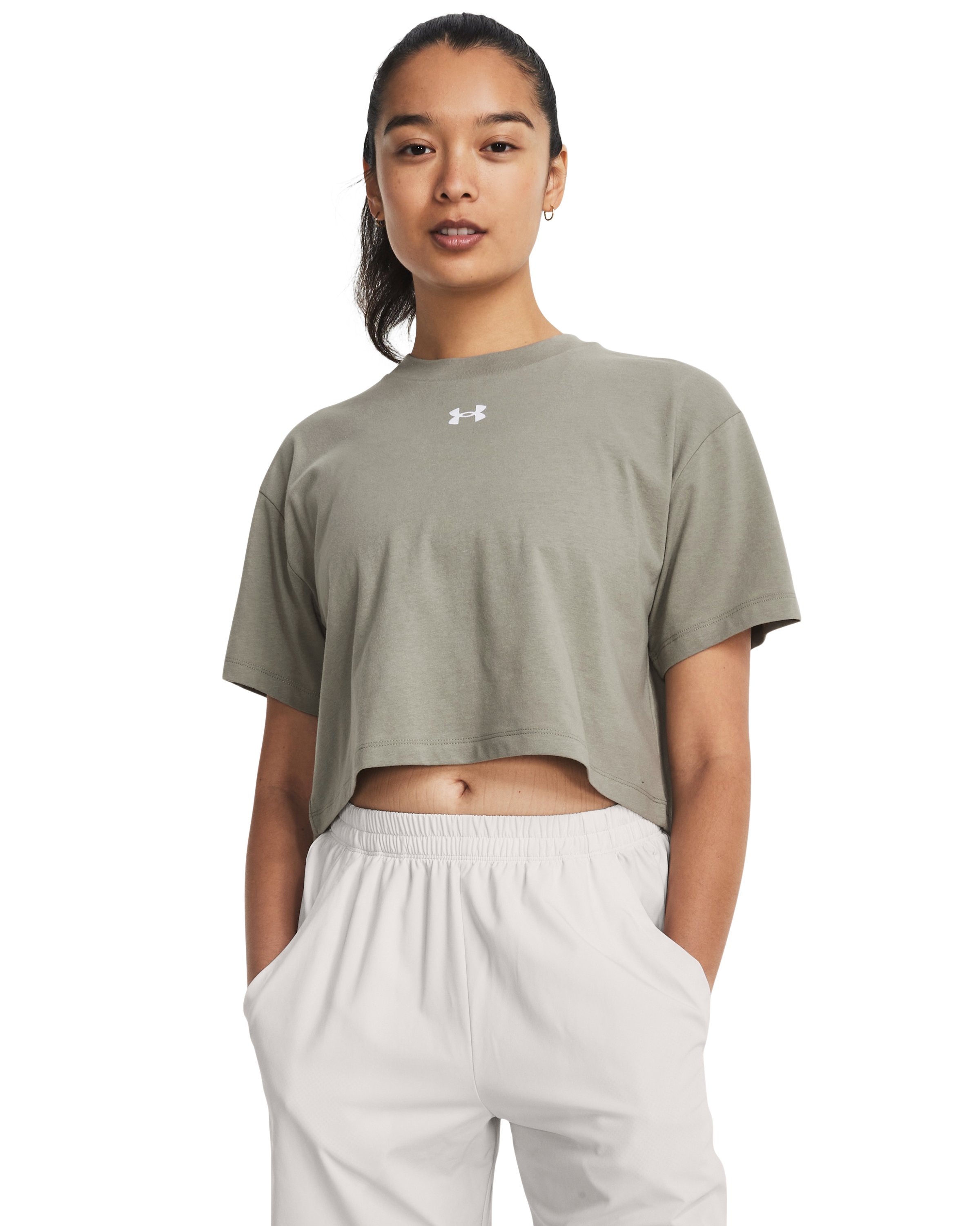 UA Crop Logo Women's Short Sleeve 3