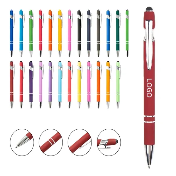 Aluminum Retractable Stylus Pen with Smooth Writing 7