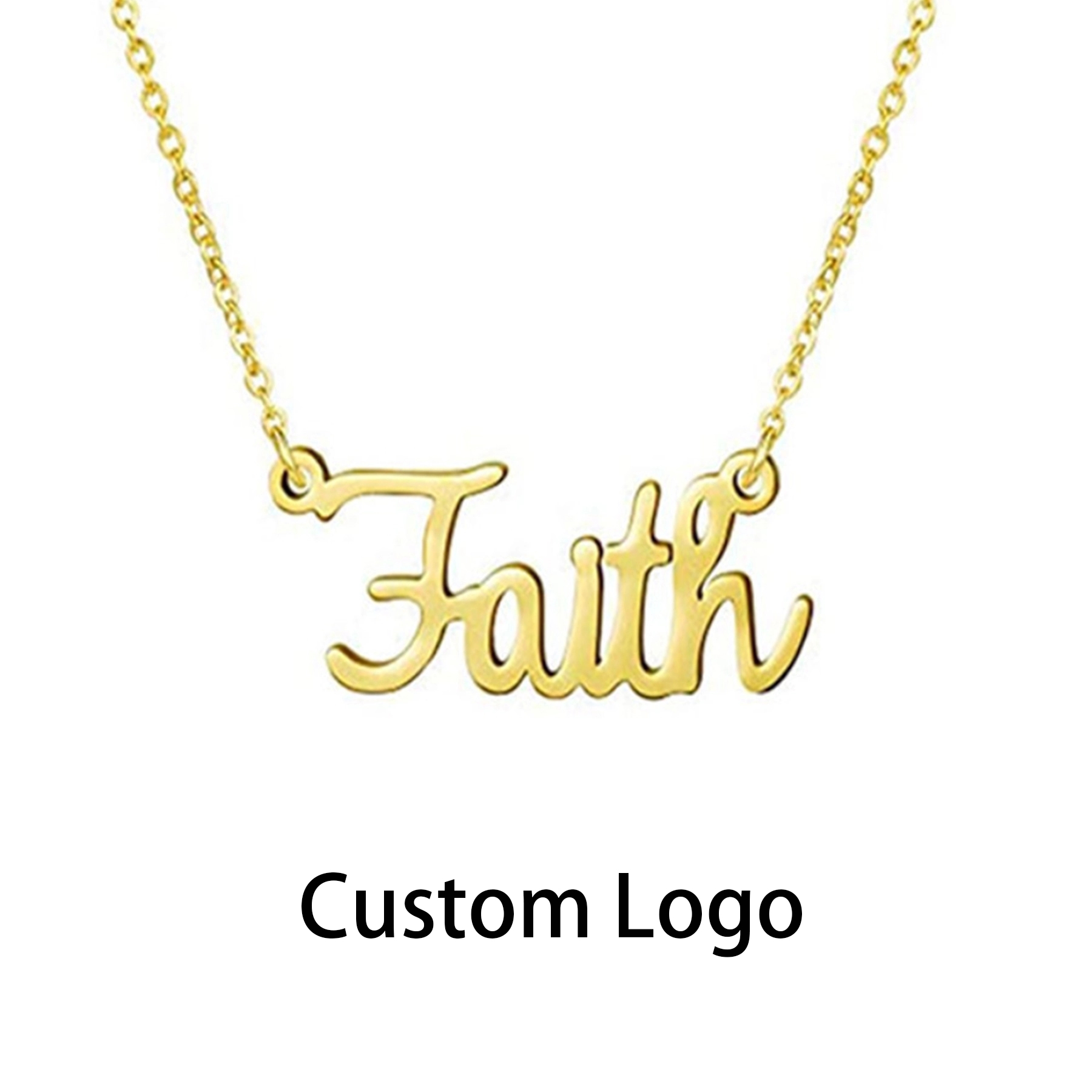 Titanium Steel Faith Inspirational Necklace 1