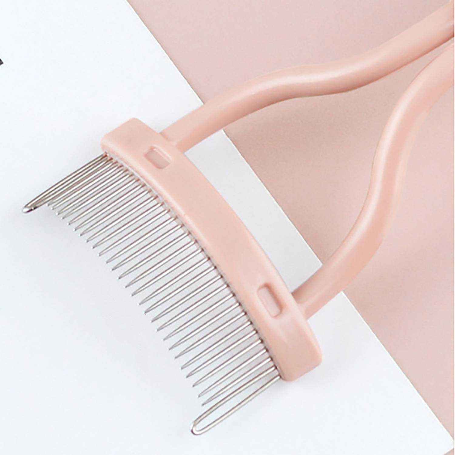 Semi-Circular Steel Tooth Eyelash Comb With Cover 7