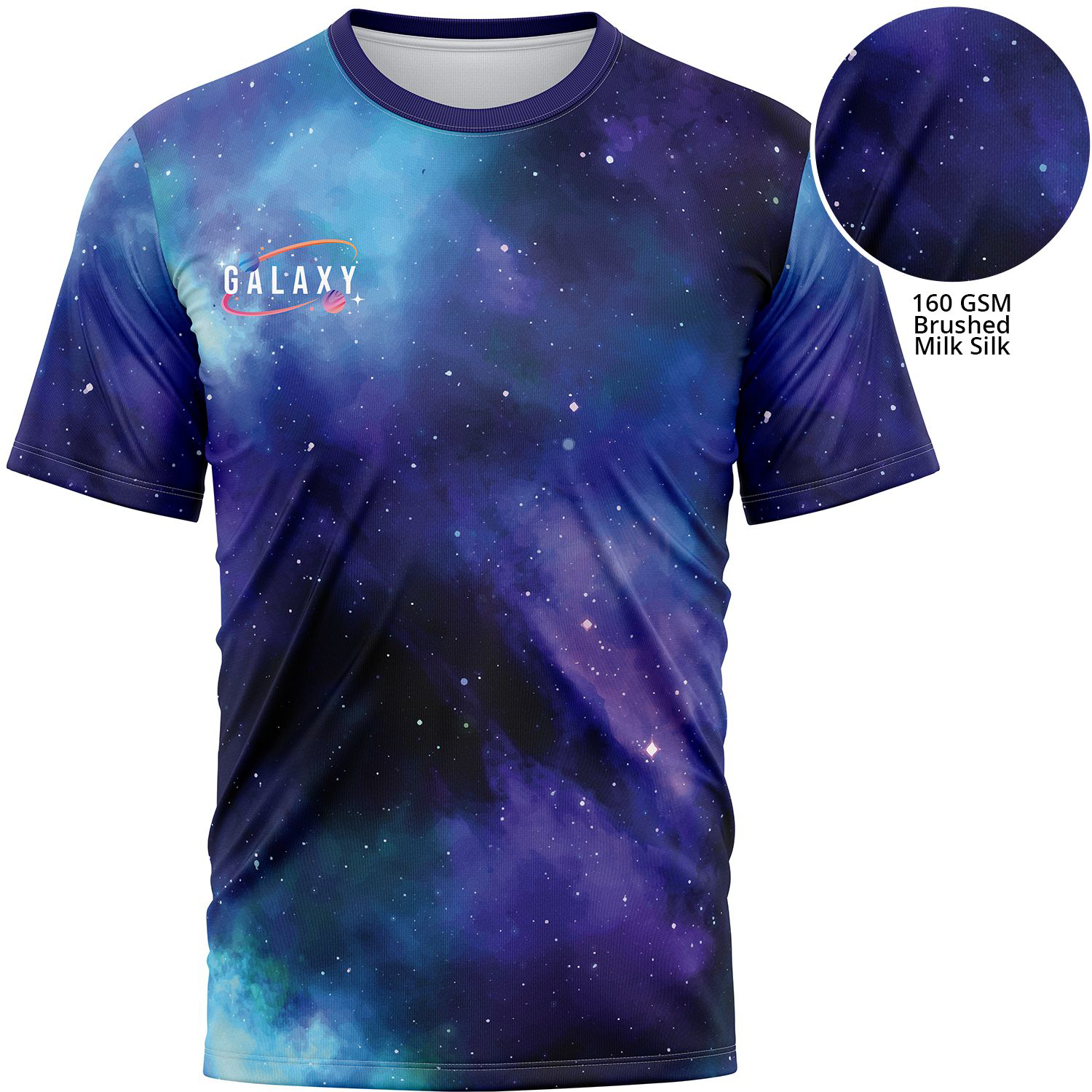 Premium 160 GSM Brushed Milk Silk Men's T-shirt w/ full bleed sublimation 4