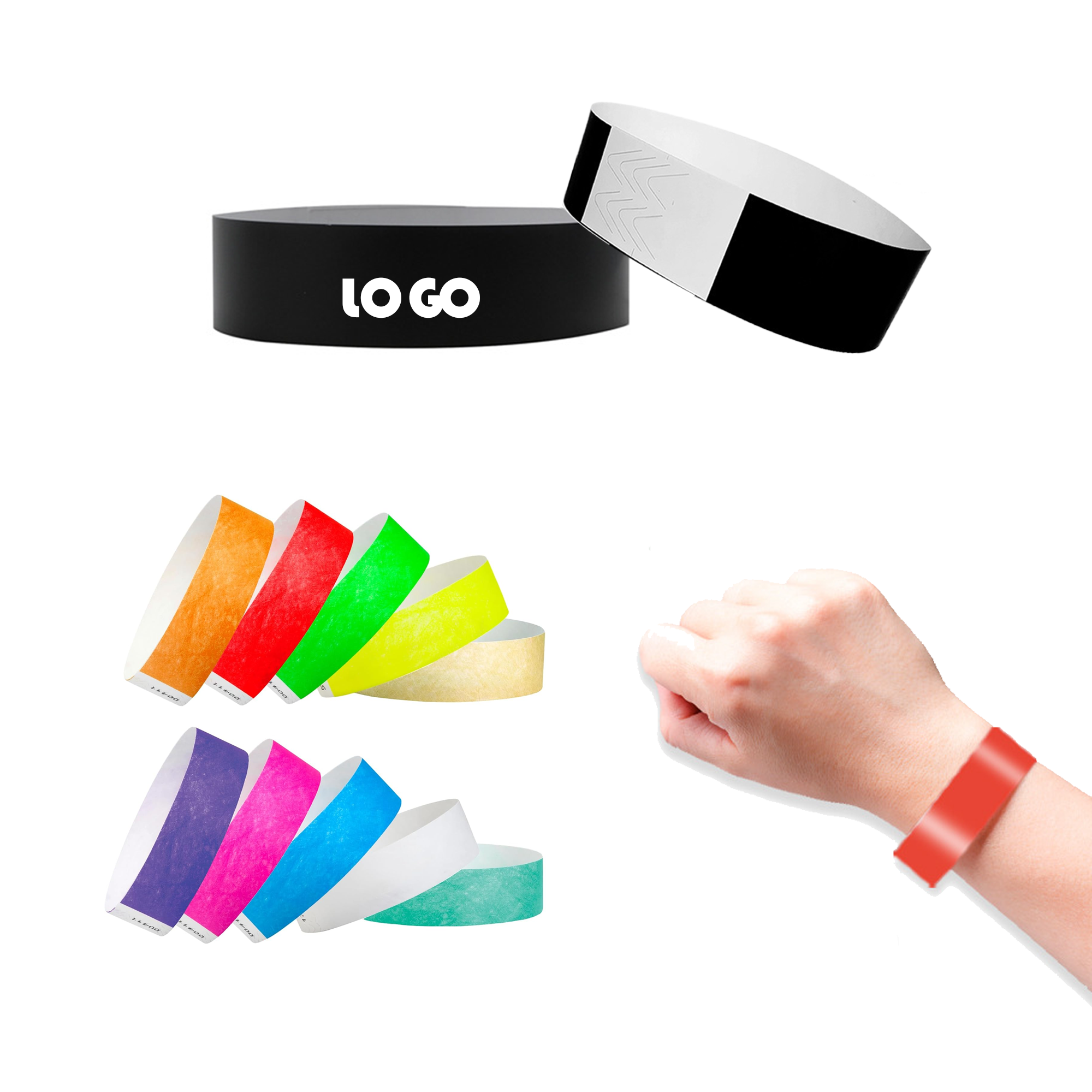 DuPont Event Paper Bracelet Wristband 6