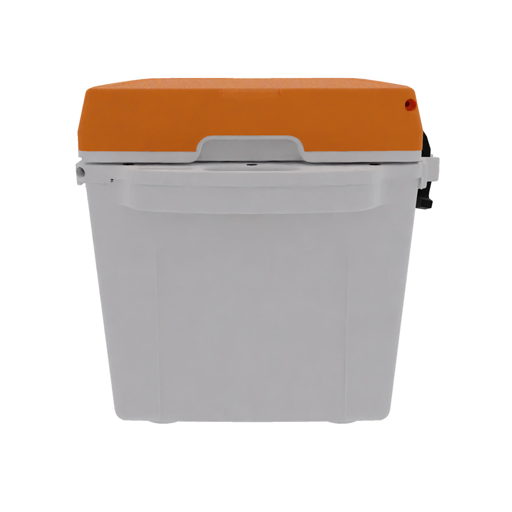 Taiga 27 Quart Cooler: Custom molded Logo, Custom PMS Color 12