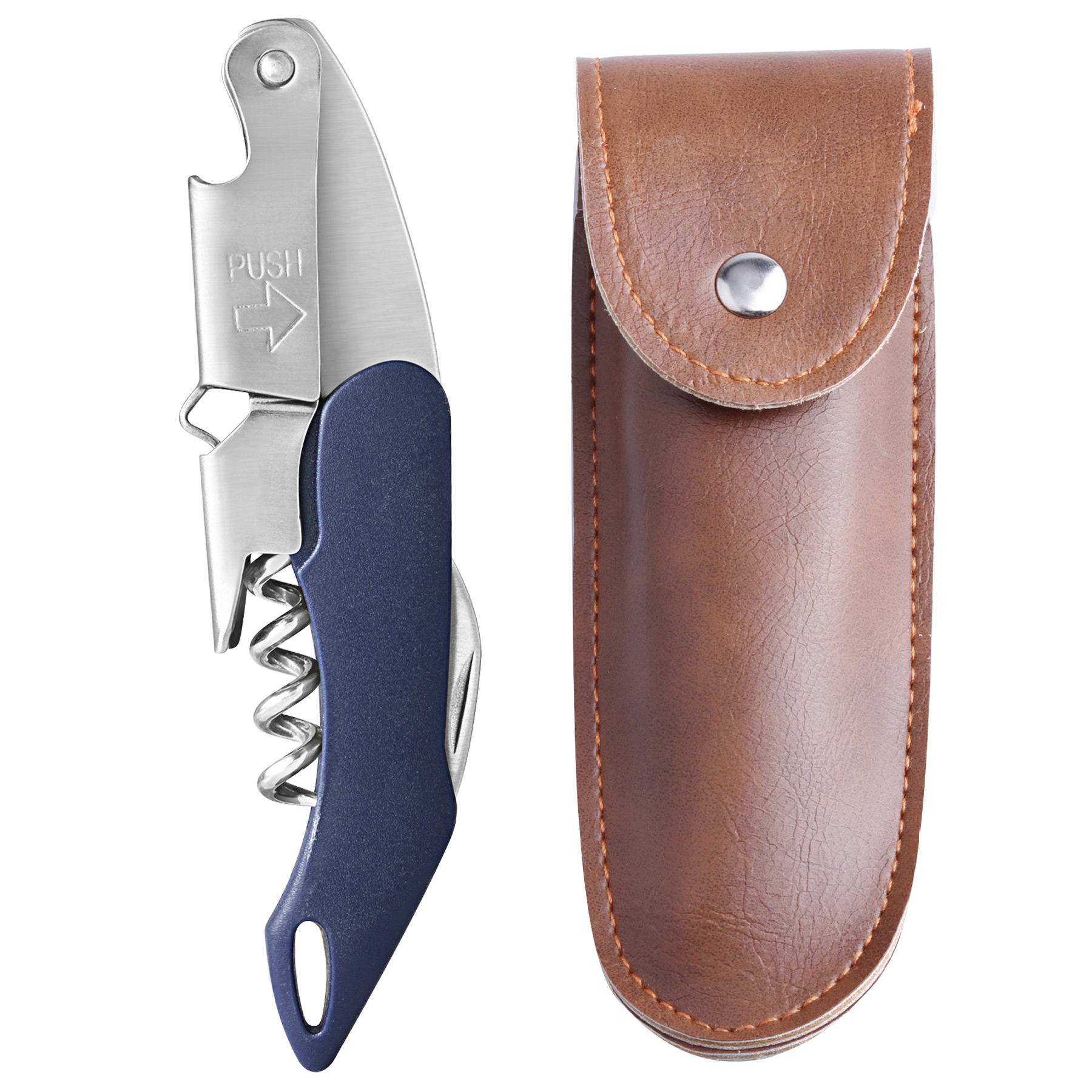 Wine Bottle Opener& Corkscrew Tool With Leather Case 18