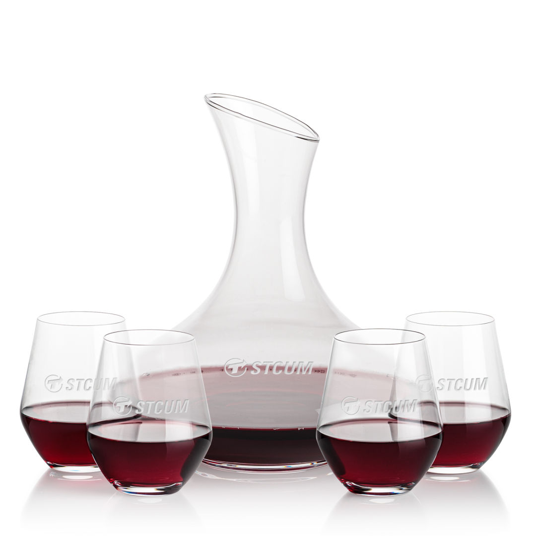 Innisfil Carafe & Reina Stemless Wine 3