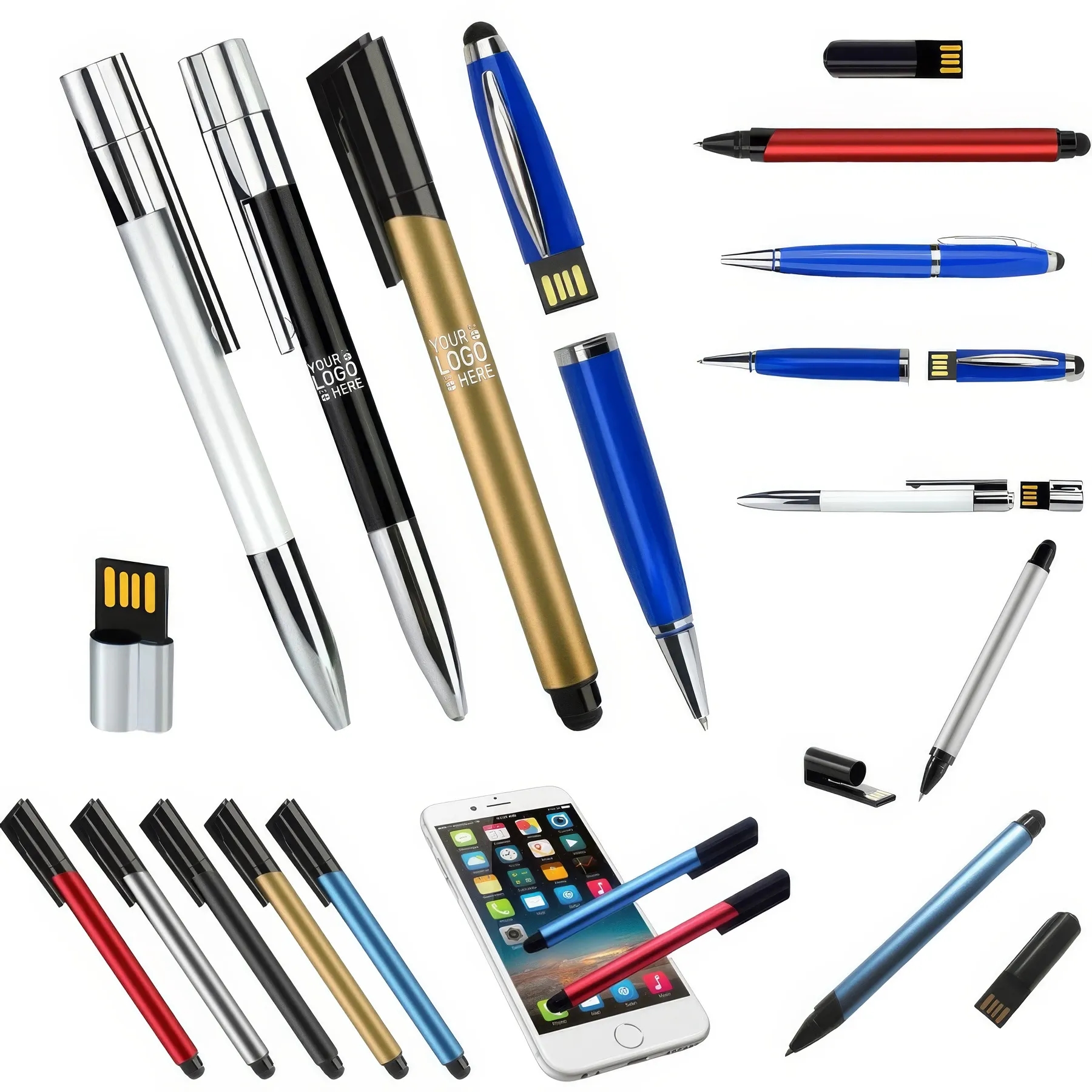 Touchscreen USB Flash Drive Pen Multifunctional 3-in-1 2