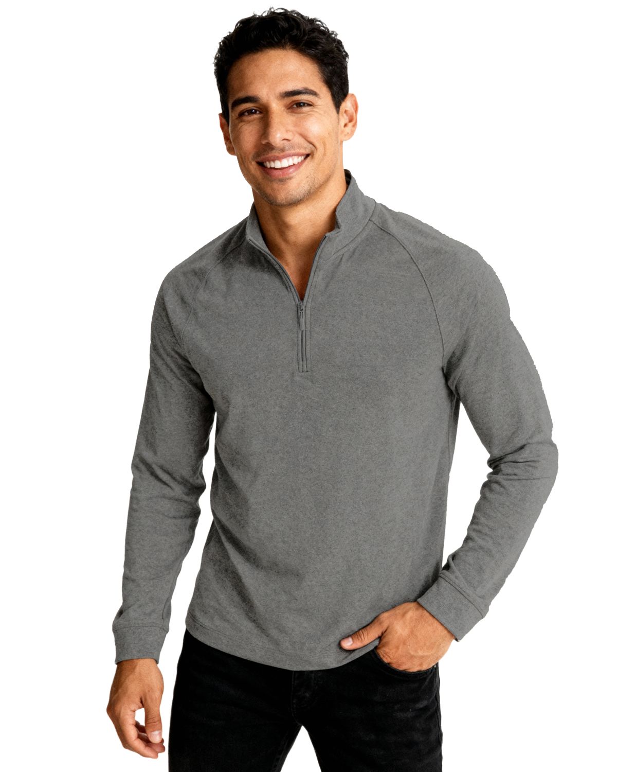 Clique Dash Recycled Mens Quarter Zip Sweatshirt 37