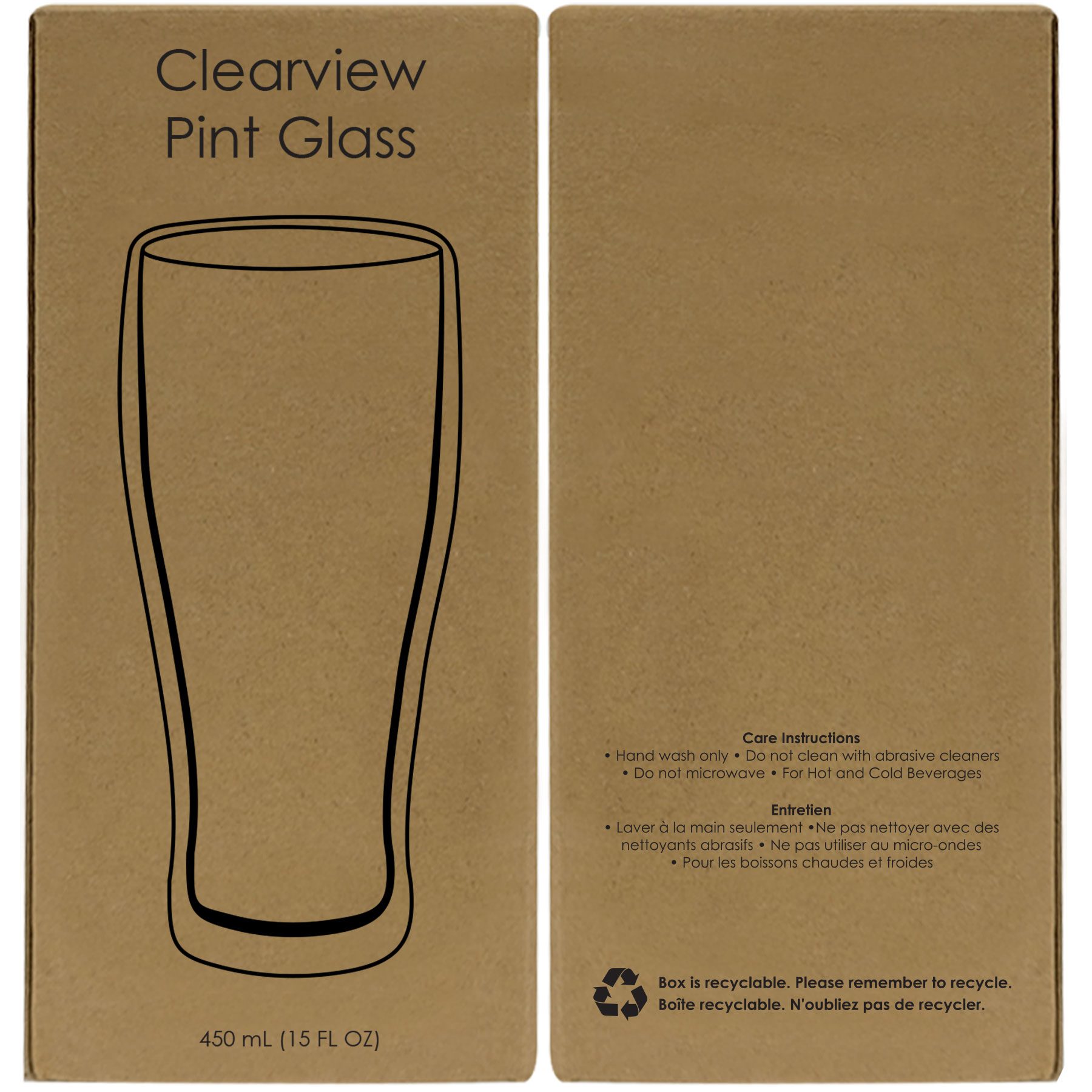 Clearview Borosilicate Beer Glass 450 Ml. (15 Fl. Oz.) 7