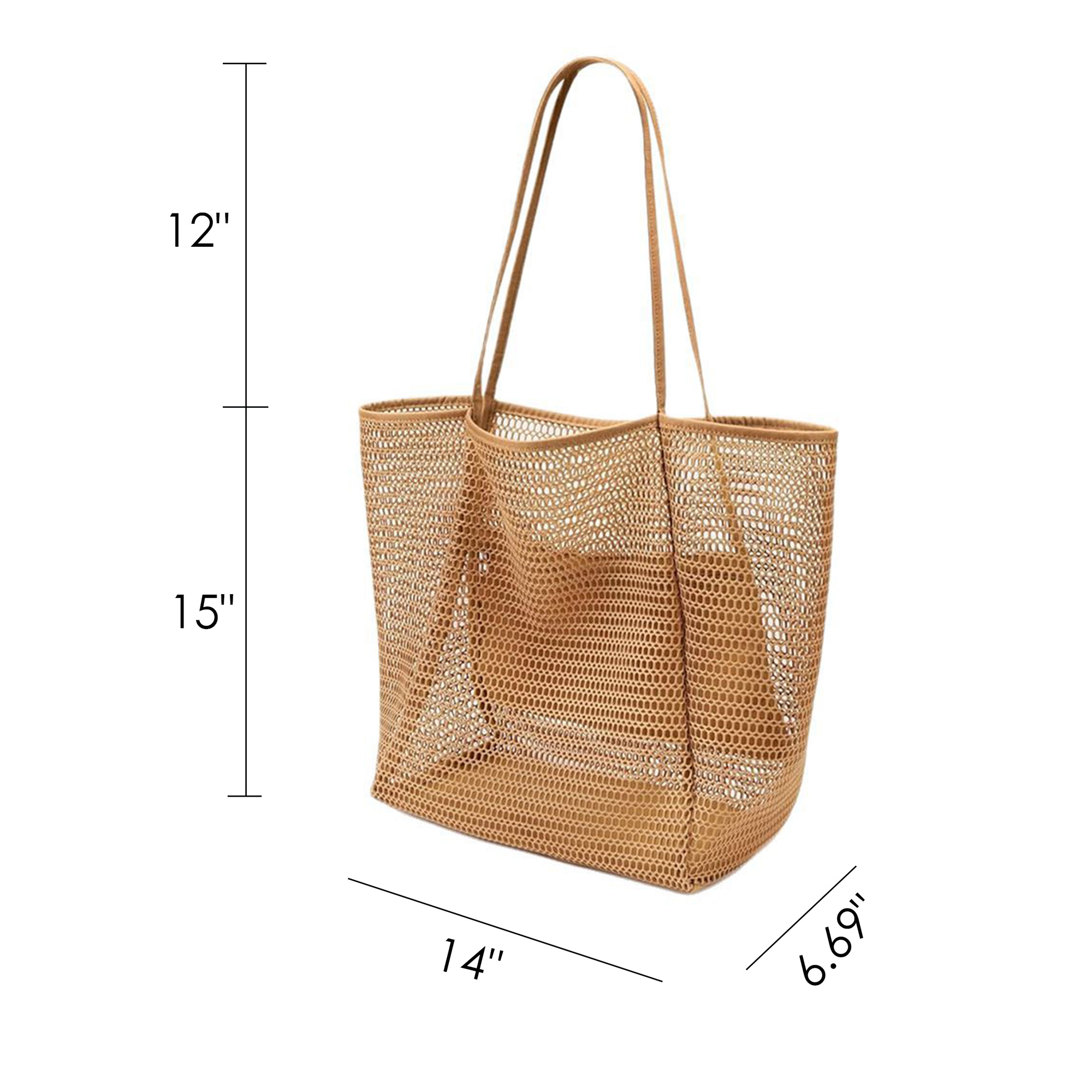 MOQ50 Mesh Shoulder Tote Bag 6