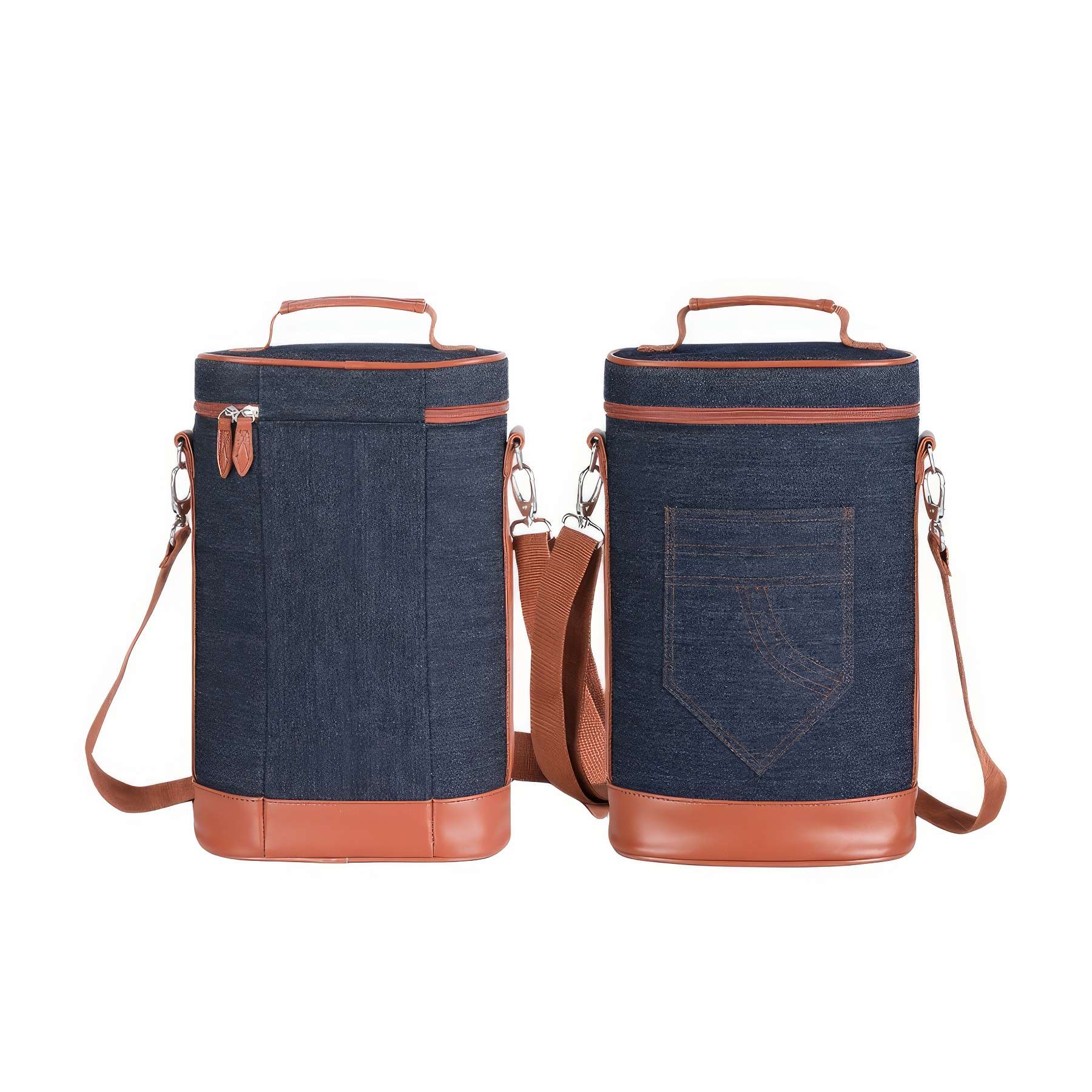 Custom Insulated 2 Bottle Wine Tote Carrier 3