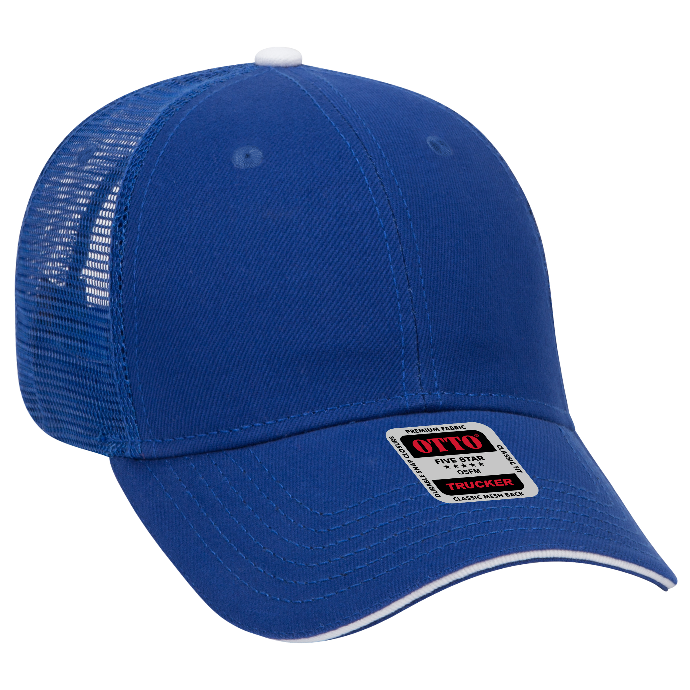OTTO CAP® 6 Panel Low Profile Mesh Back Trucker Hat 7