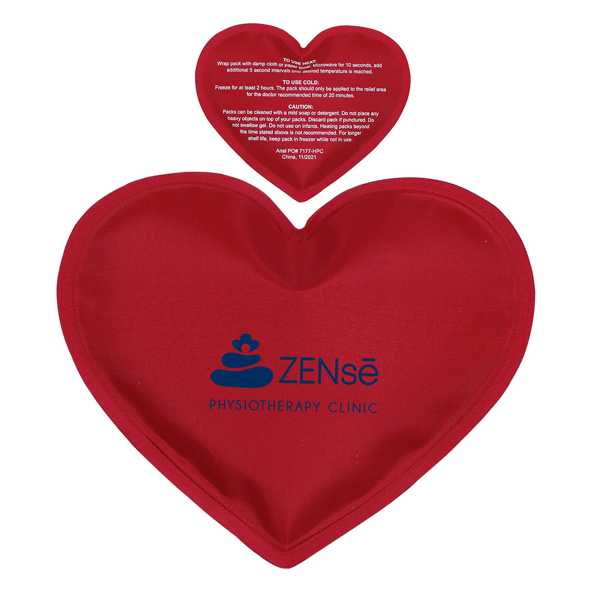 Heart Nylon-Covered Hot/Cold Pack 10