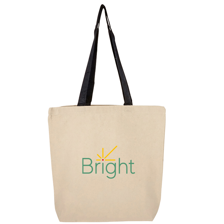 Clearwater Color Handle Cotton Tote, custom tote bag with logo imprint 8