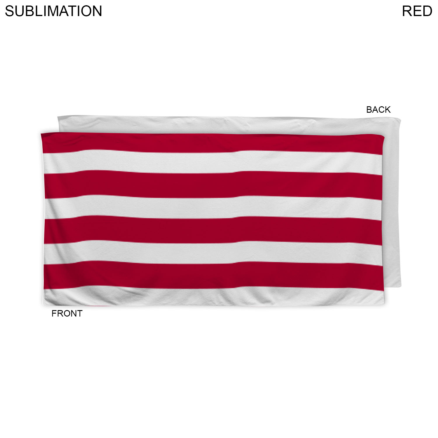 Cabana Stripe Sublimated, Absorbent Microfiber Dri-Lite Terry Beach, Shower Towel, 30x60 3