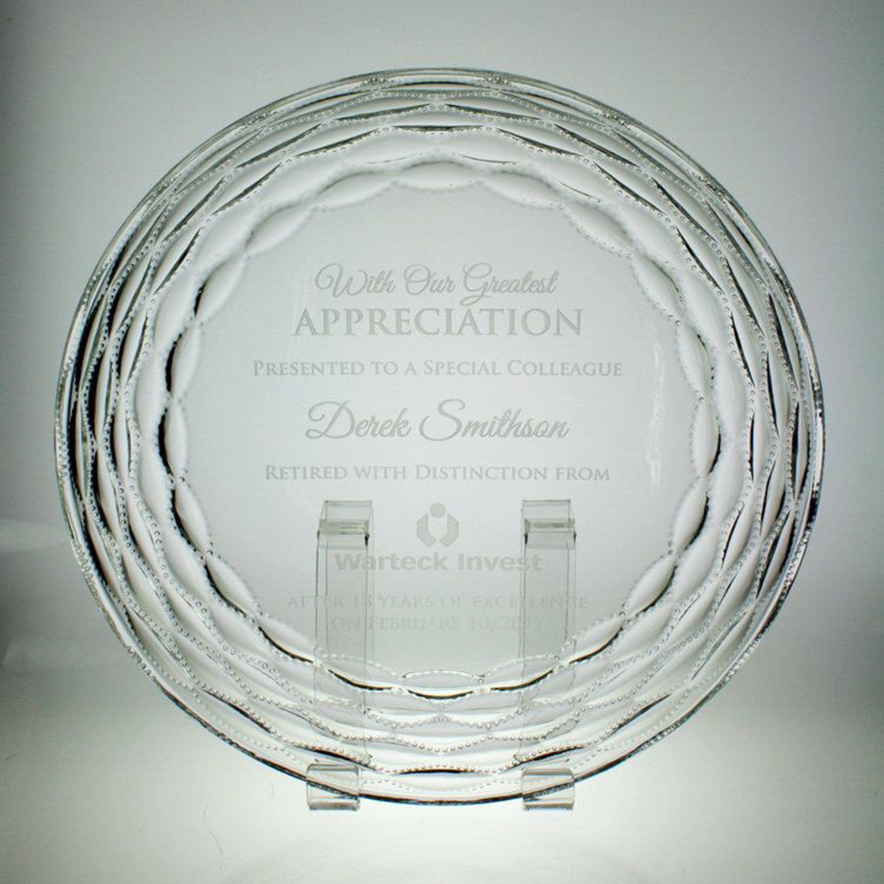 11" Award- Plate, Camellia 1