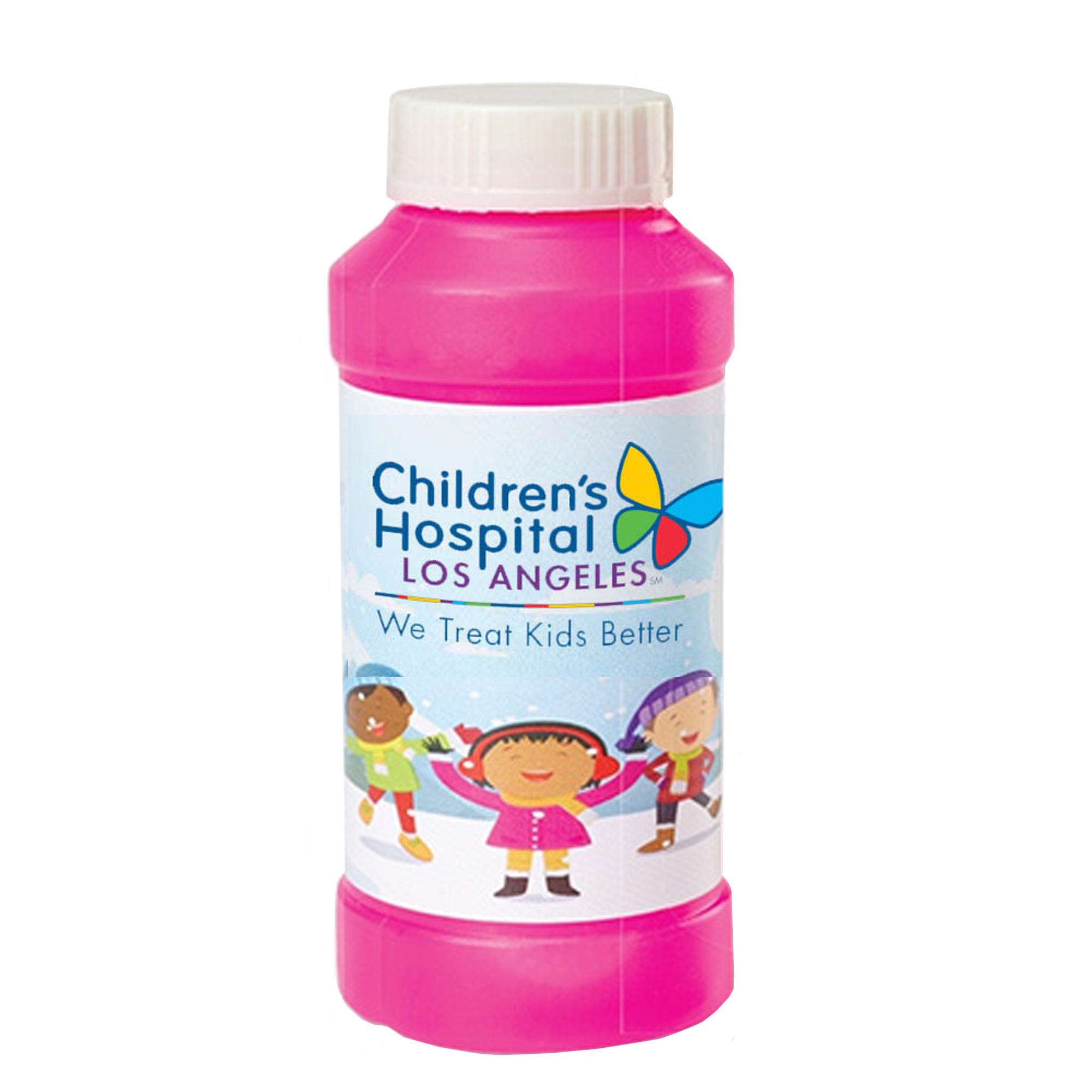 4 Oz. Bubbles with Stock Holiday/Winter Theme Full-Color Digital Label 4