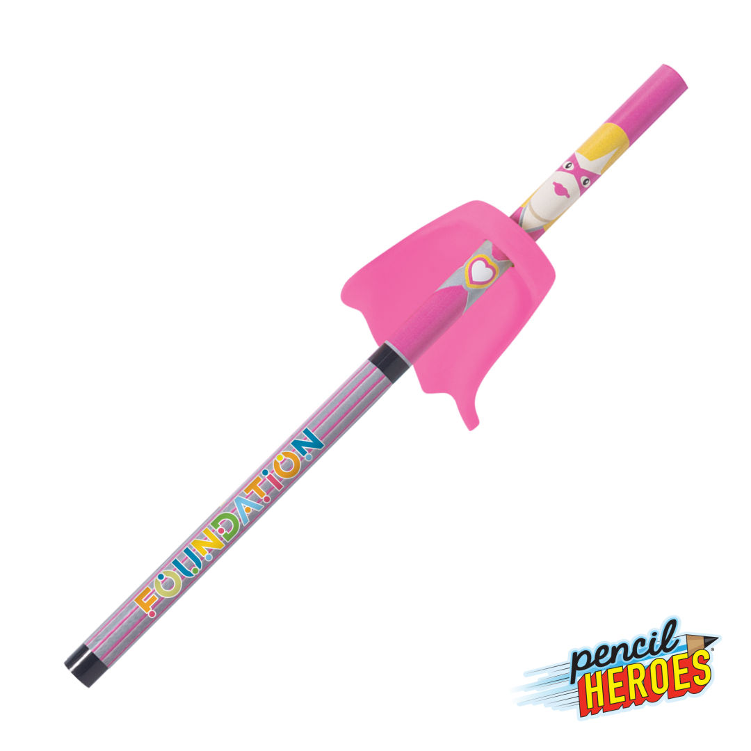 Pencil Heroes®  Superhero Series Female w/Cape Pencil