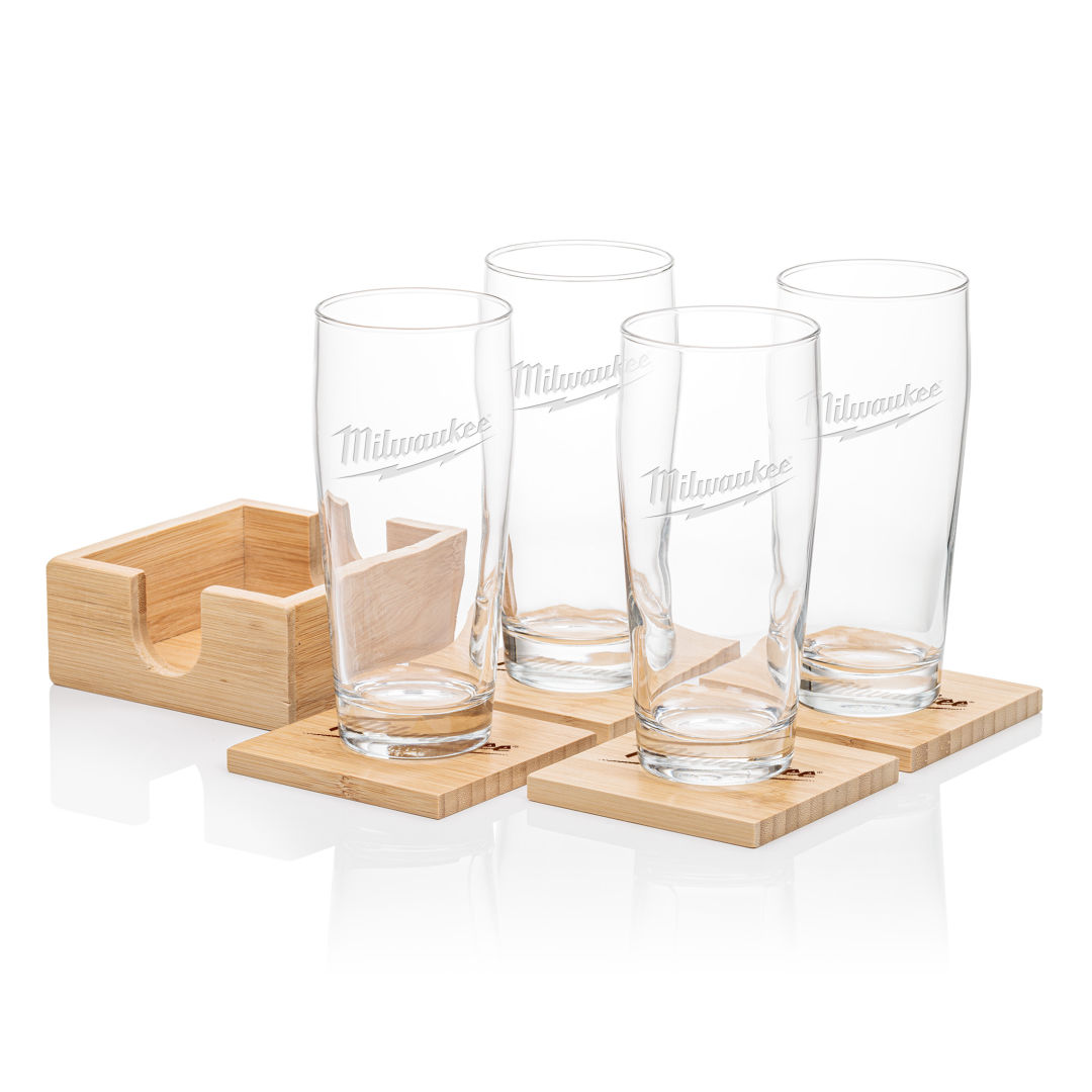 Bamboo Coaster Gift Set - Wilmington 1