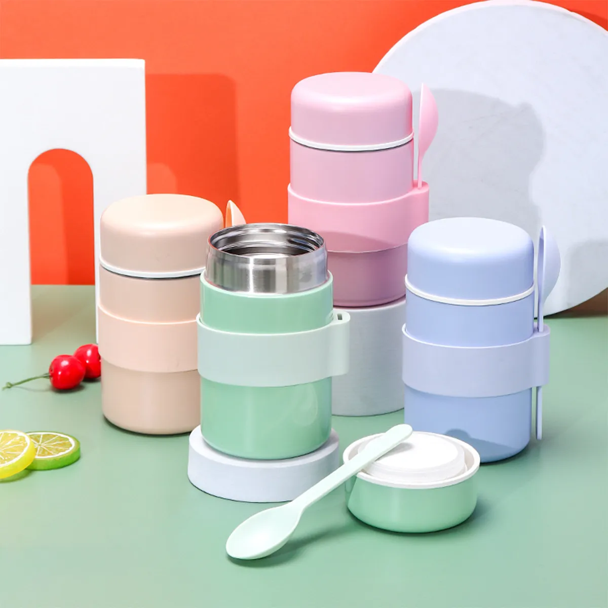 Stainless Steel Mini Soup Cup Food Vacuum Kettle Thermos Mug 6