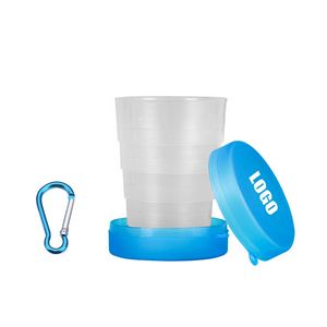 Translucent Plastic Collapsible Cup With Carabiner 21