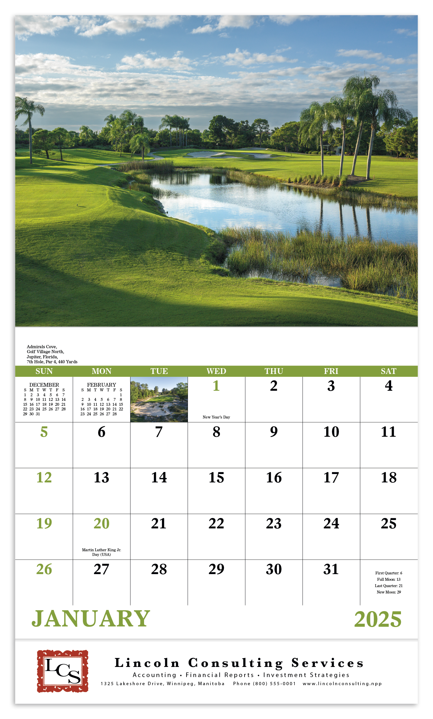 Good Value™ Fairways & Greens - Stapled Calendar 1